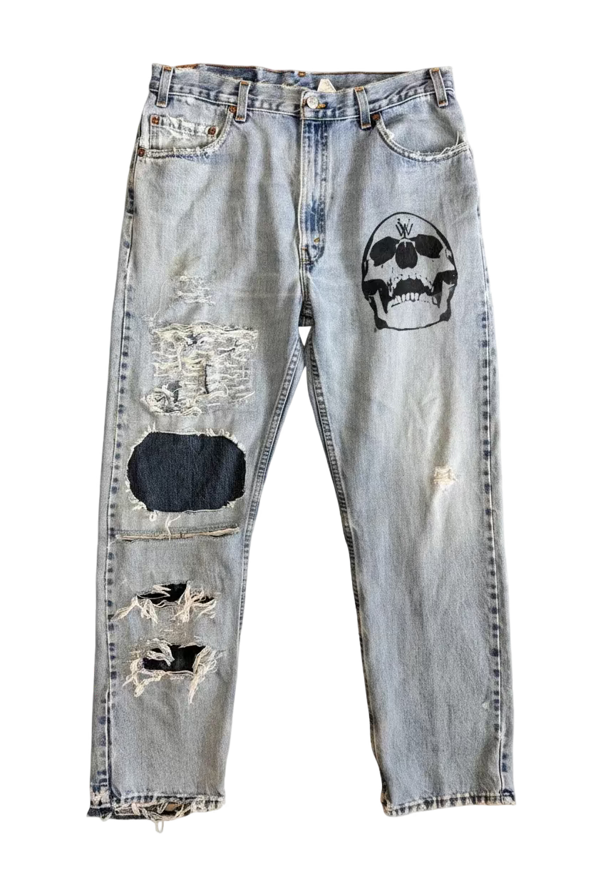 Split repair denim 36W 30L