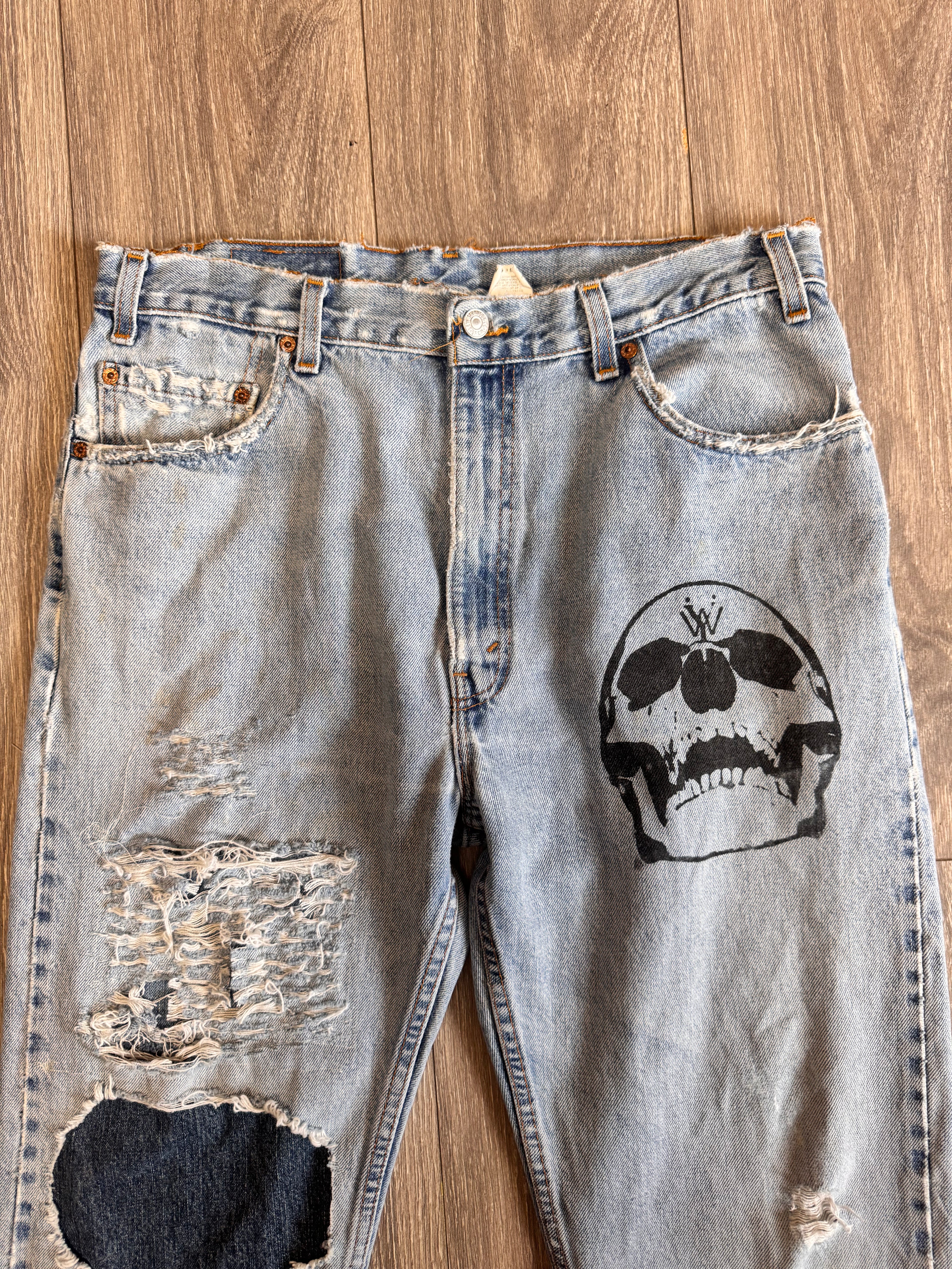 Split repair denim 36W 30L