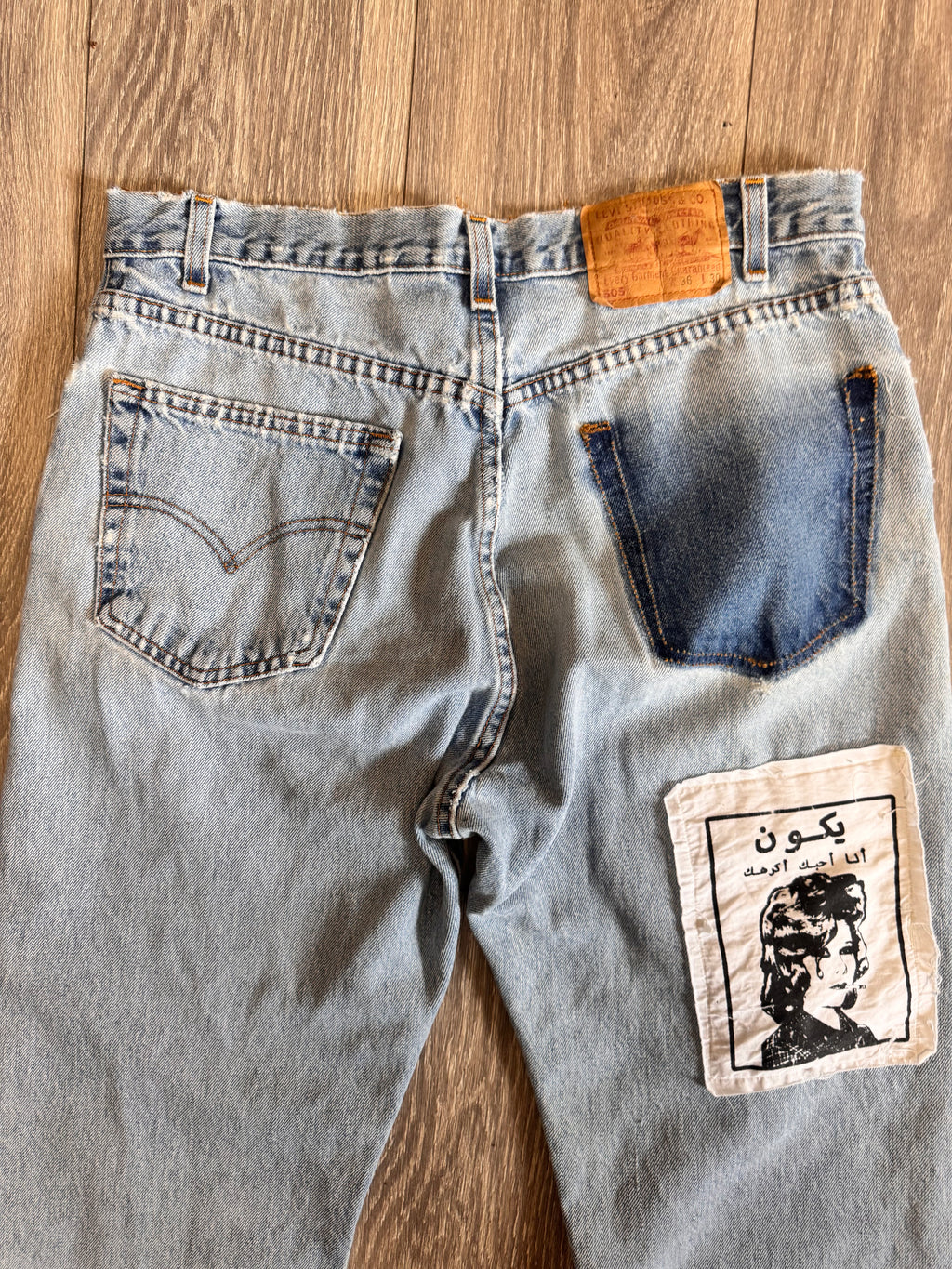 Split repair denim 36W 30L