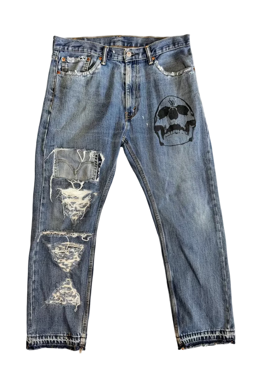 Split repair denim 36W 30L