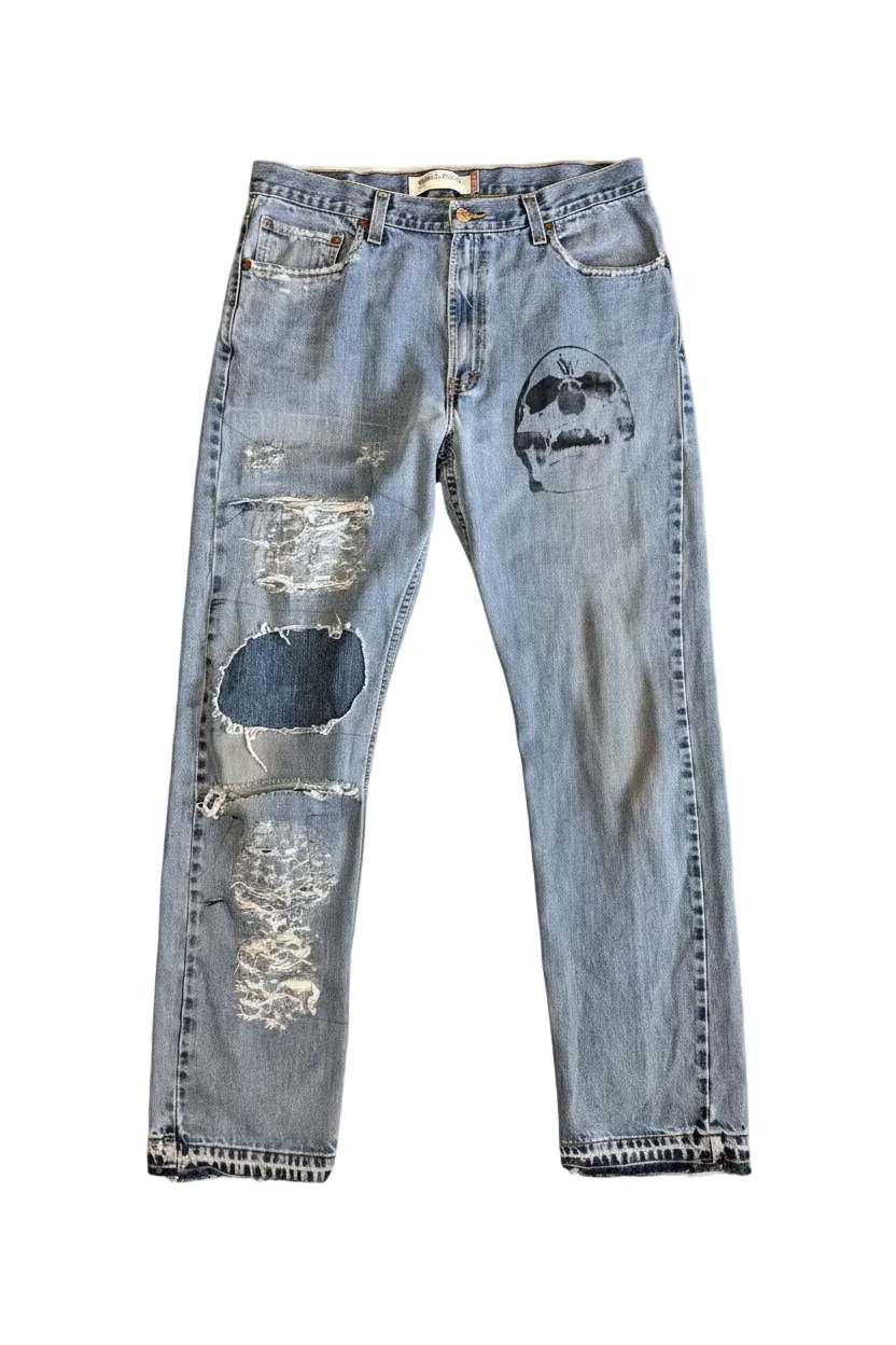 Split repair denim 36W 34L