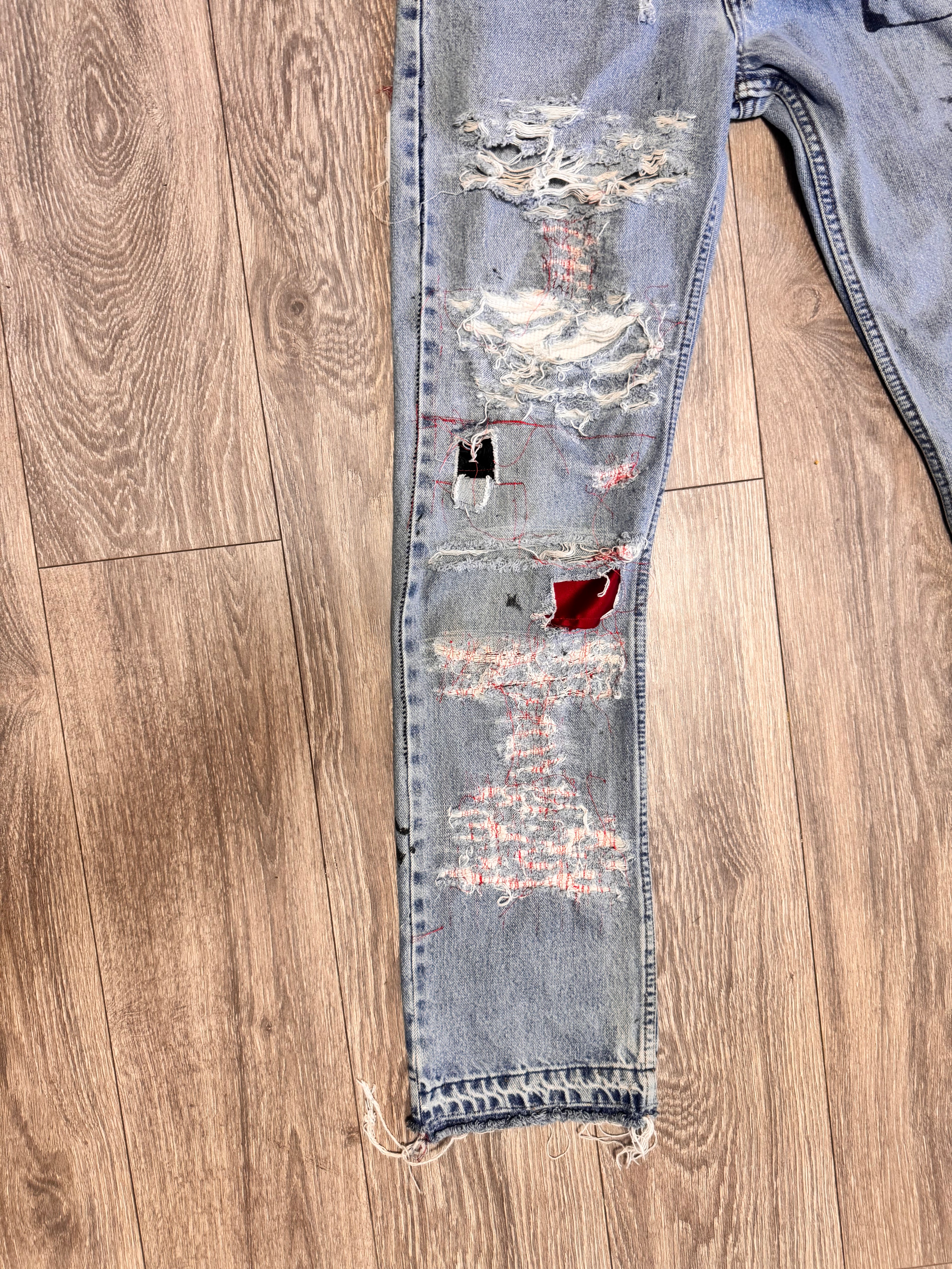 Split repair denim 31W 32L