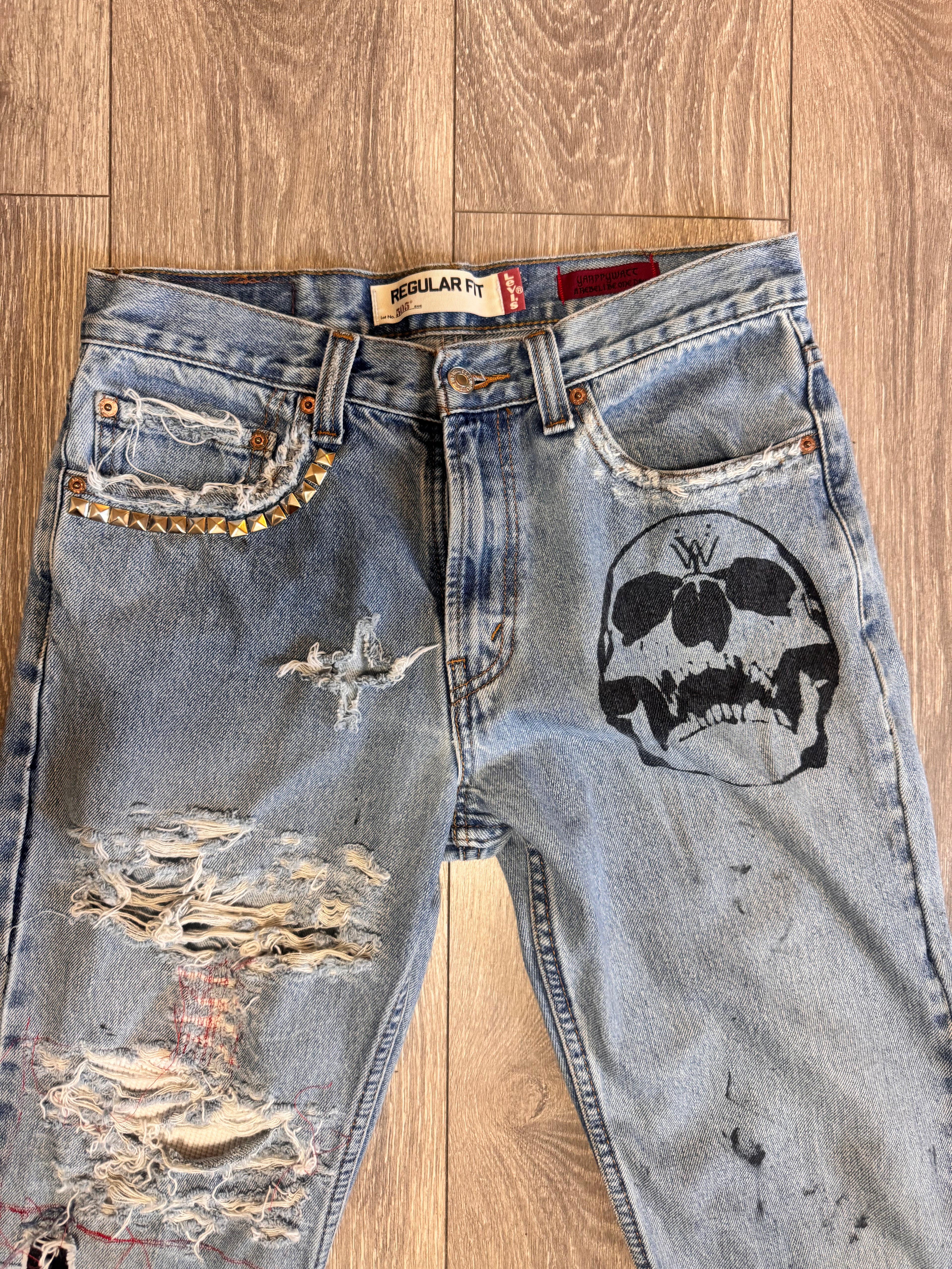 Split repair denim 31W 32L